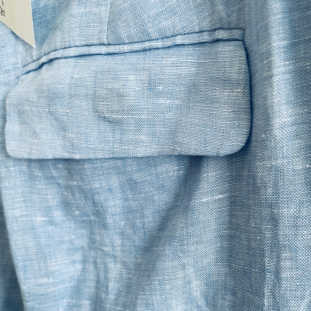 J. Crew Women's Light Blue Wide Leg Pants Sz 8P - Picture 5 of 16